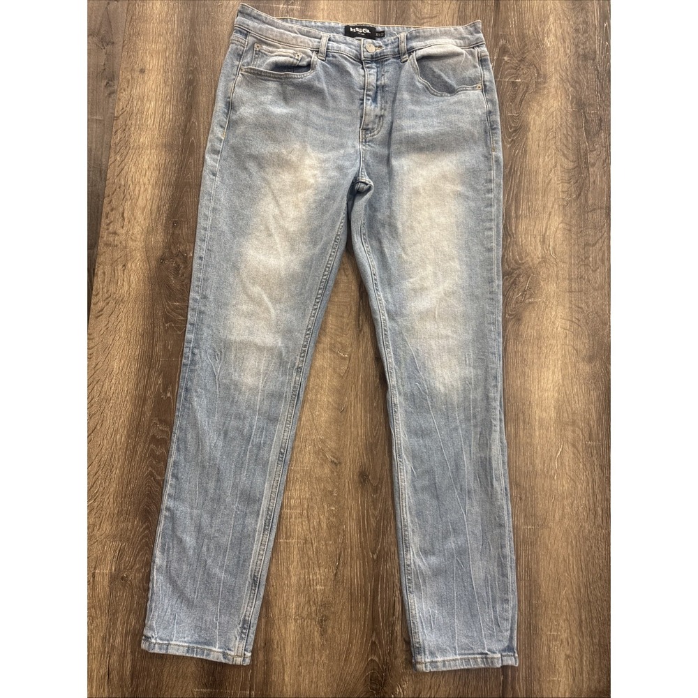RSQ Mens 33x32 Slim Taper Jeans Denim Blue Casual Comfort Cotton Pants
